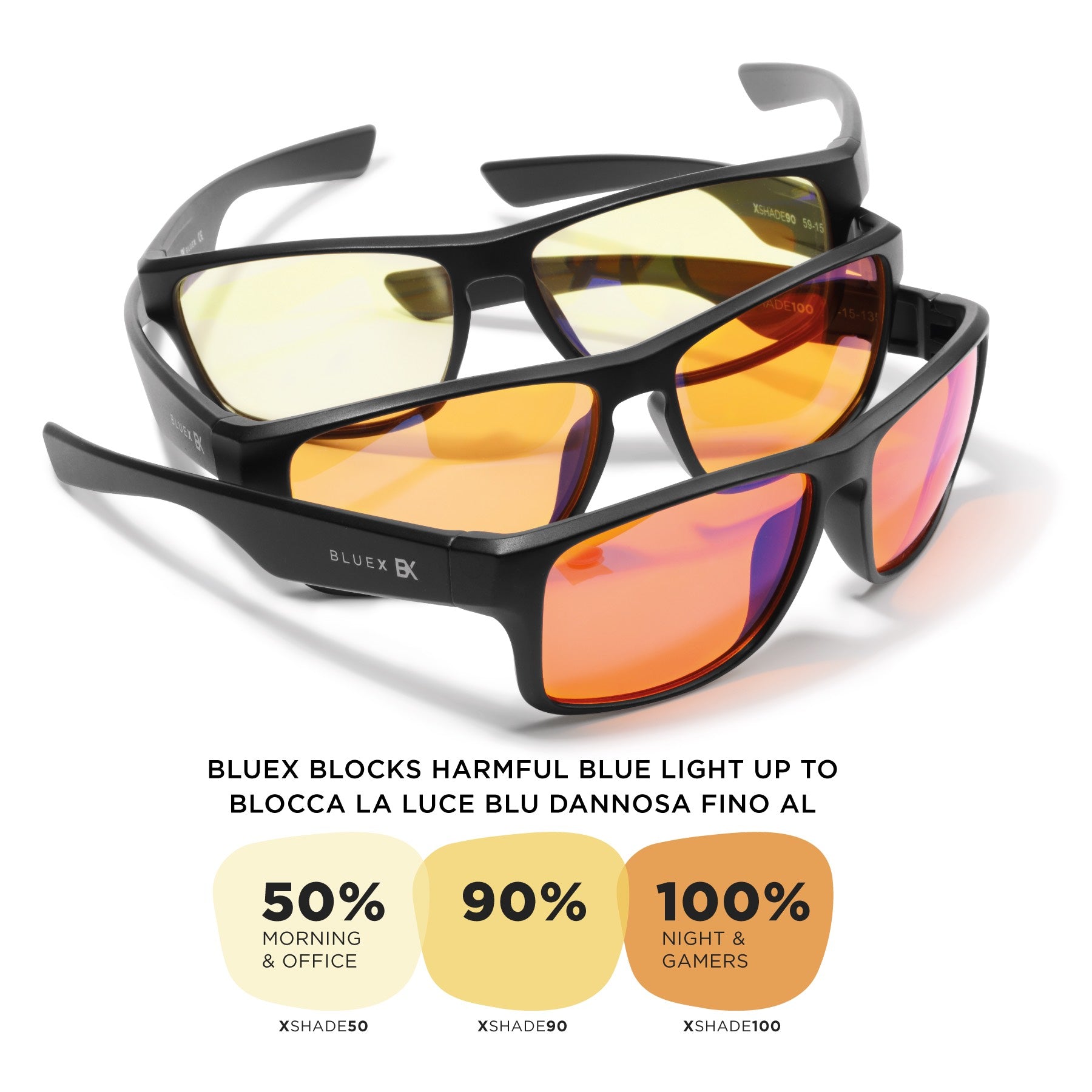 X90 • Anti-Blaulicht-Schutzbrille >90%